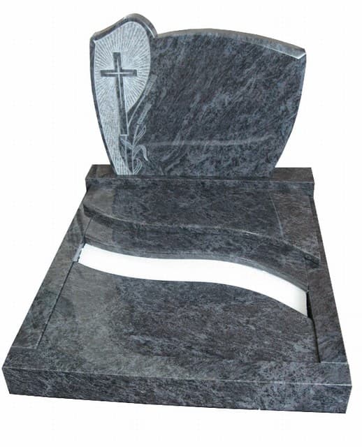 Moderna varianta nagrobnega spomenika iz granita.